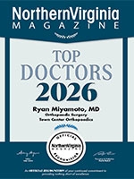 Dr. Ryan Miyamoto was again listed as one of Northern Virginia Magazine’s Top Doctors in the field of Orthopaedic Surgery for 2026