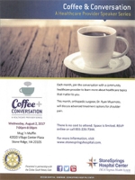 Dr. Miyamoto will be speaking about Treatment Options for Shoulder Pain at Mug n Muffin, 42020 Village Center Plaza, Aldie, Virginia on Wednesday August 2nd at 7:00PM. This is a free seminar. Space is limited.